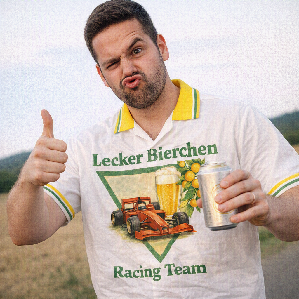 Simon auf dem Renntag